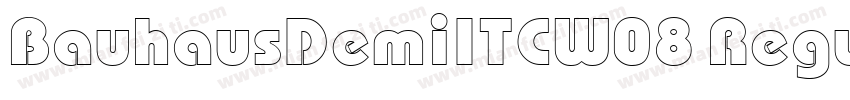 BauhausDemiITCW08 Regular字体转换